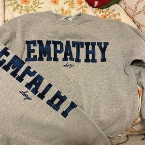 The Mayfair Group “Empathy Always” embroidered sweat set